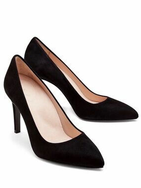 Inez Alta Heels in Black Suede size 6.5 W